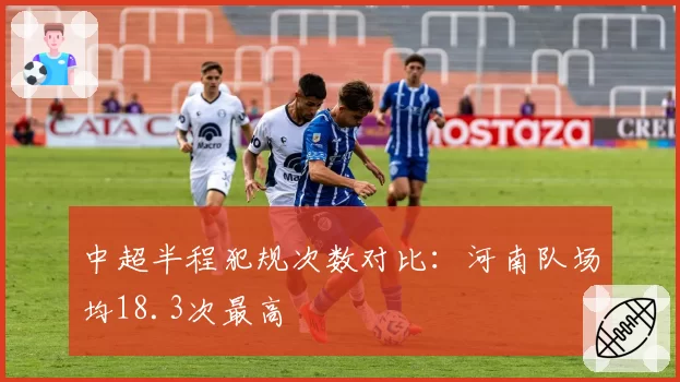 中超半程犯规次数对比：河南队场均18.3次最高